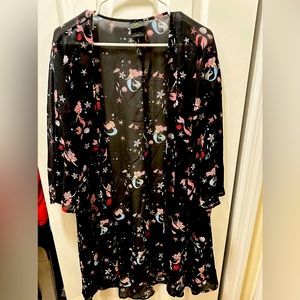 DISNEY LITTLE MERMAID LONG KIMONO - TORRID SIZE 1/2 (14-18)